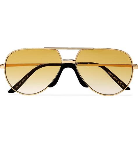 gucci mens aviators gold|gucci 60mm aviator sunglasses.